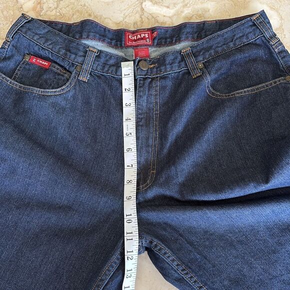 Chaps Ralph Lauren Dark Denim Relaxed Straight Leg Jeans - Picture 13 of 15